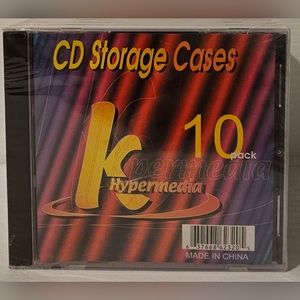 CD Storage Cases 10 Pack By Hypermedia Vintage & SEALED